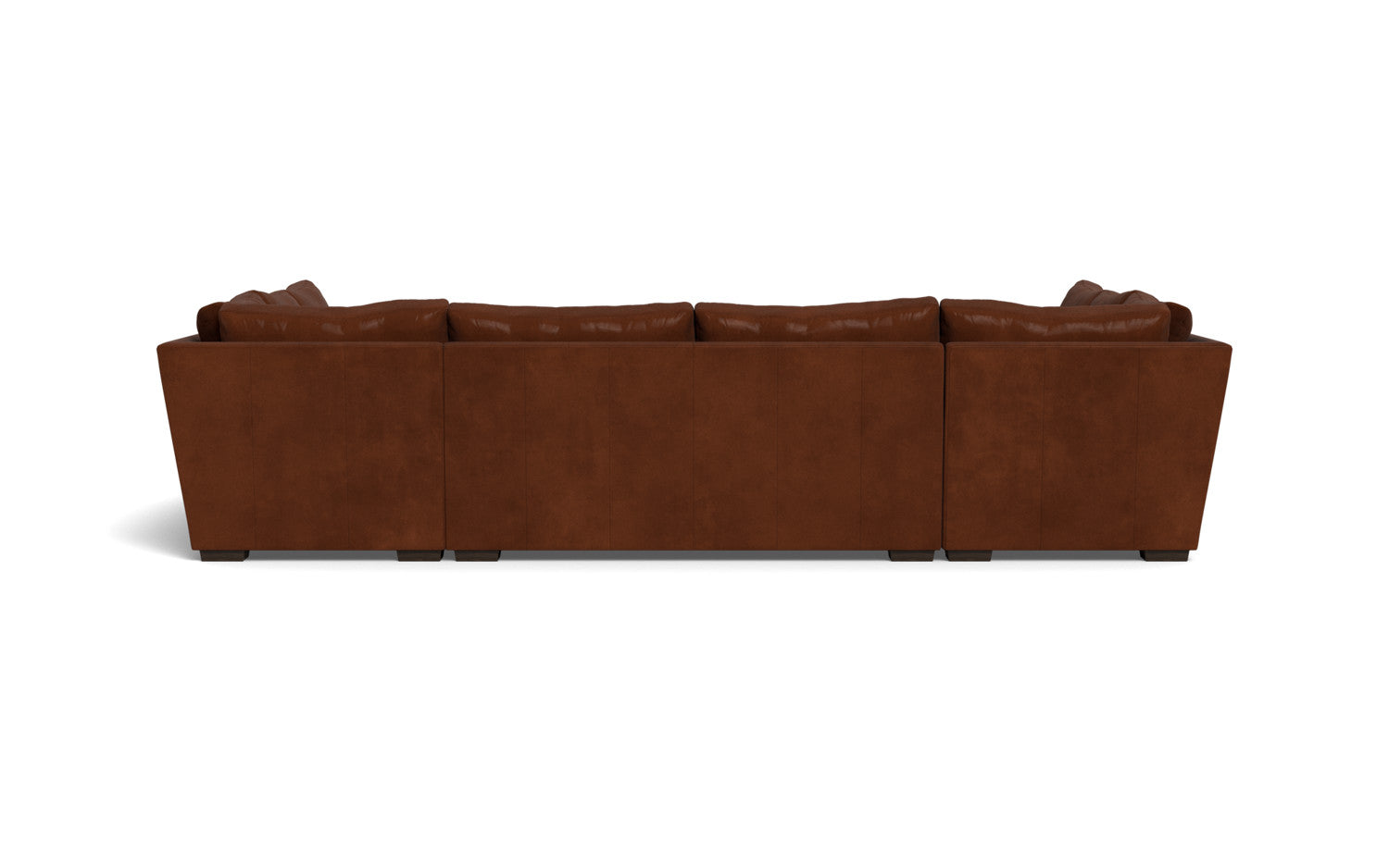 Mesa 154" Leather Condo U Sectional - Ever-Last Leverage