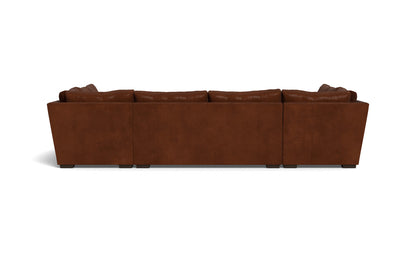Mesa 154" Leather Condo U Sectional - Ever-Last Leverage