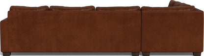 Track 121" Leather Left Corner Sectional - Ever-Last Leverage