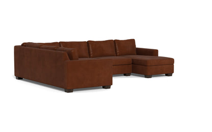 Track 141" Leather Corner Sectionals w. Right Chaise - Ever-Last Leverage