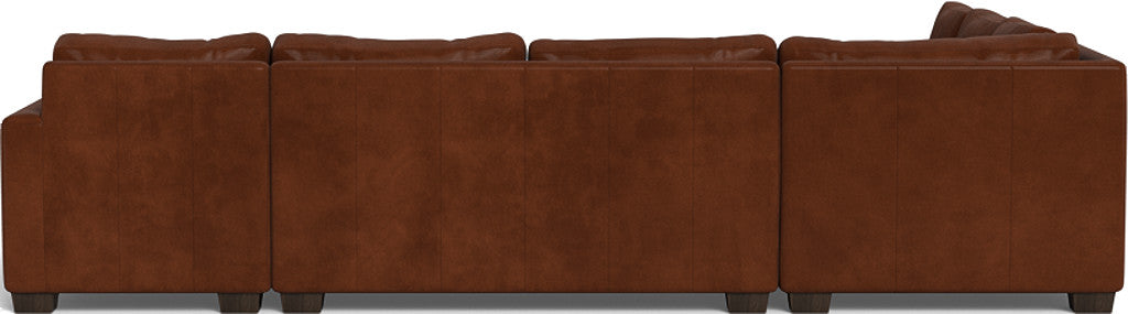 Track 141" Leather Corner Sectionals w. Right Chaise - Ever-Last Leverage