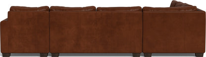 Track 141" Leather Corner Sectionals w. Right Chaise - Ever-Last Leverage