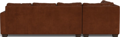 Track 121" Leather Left Chaise Sectional - Ever-Last Leverage