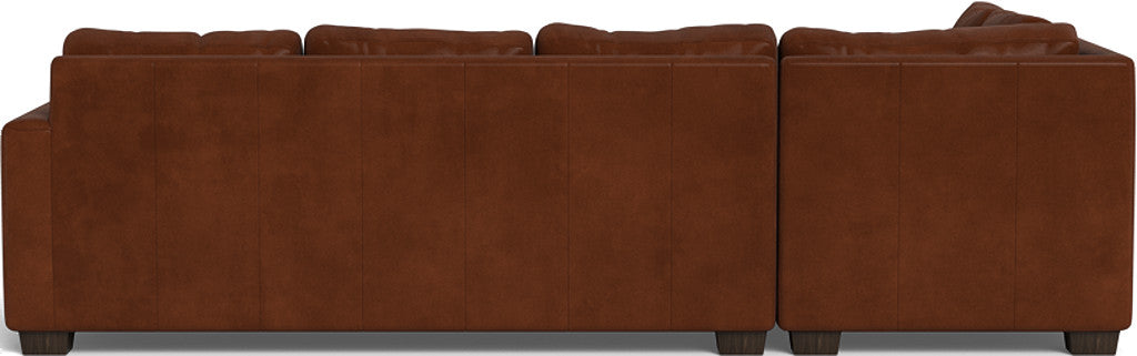 Track 121" Leather Left Chaise Sleeper Sectional - Ever-Last Leverage