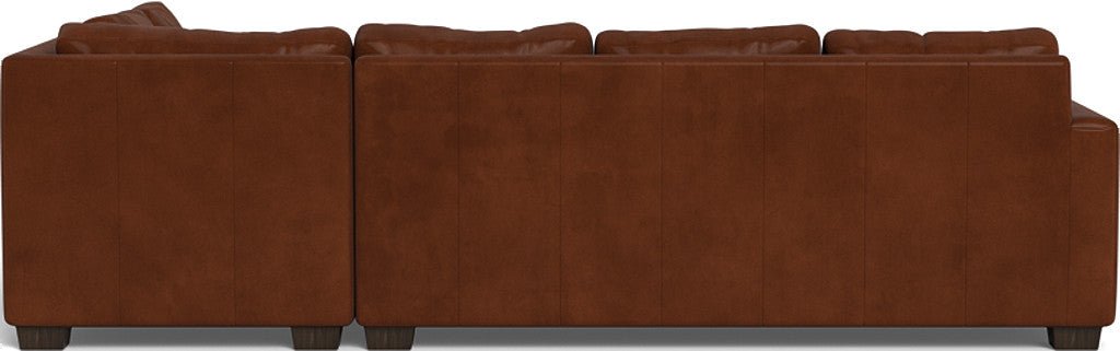 Track 121" Leather Right Chaise Sectional - Ever-Last Leverage