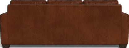 Track 87" Leather Queen Sleeper Sofa - Ever-Last Leverage