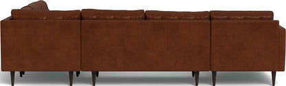 Wallace 130" Leather Corner Sectionals w. Left Chaise - Ever-Last Leverage