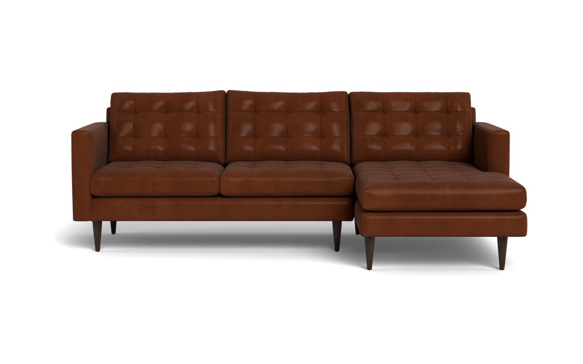Wallace 98" Leather Right Chaise Sectional - Ever-Last Leverage