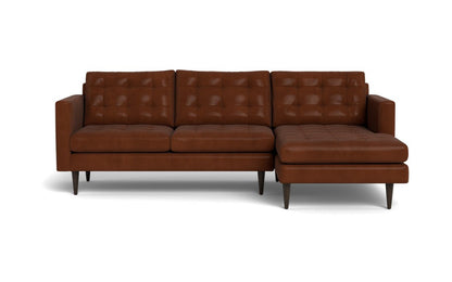 Wallace 98" Leather Right Chaise Sectional - Ever-Last Leverage