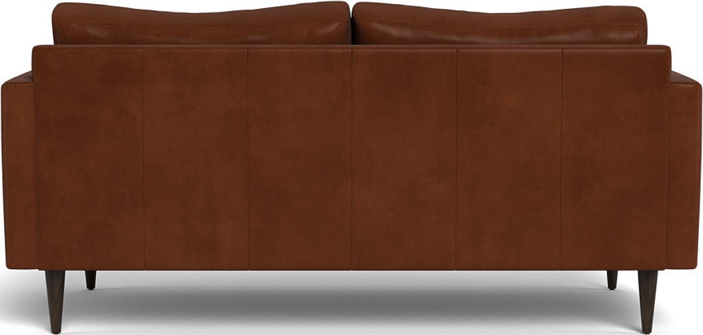 Wallace 74" Leather Untufted Apartment Sofa - Ever-Last Leverage