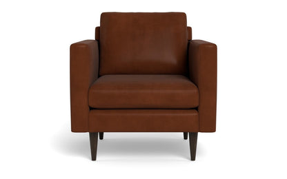 Wallace 34" Leather Untufted Arm Chair - Ever-Last Leverage