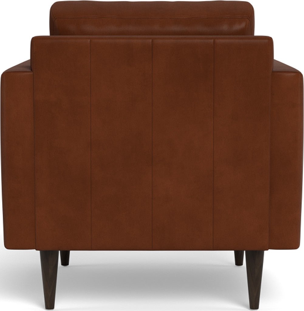 Wallace 34" Leather Untufted Arm Chair - Ever-Last Leverage