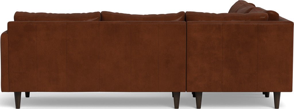 Wallace 102" Leather Untufted Corner Sectional - Ever-Last Leverage