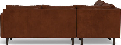 Wallace 102" Leather Untufted Corner Sectional - Ever-Last Leverage