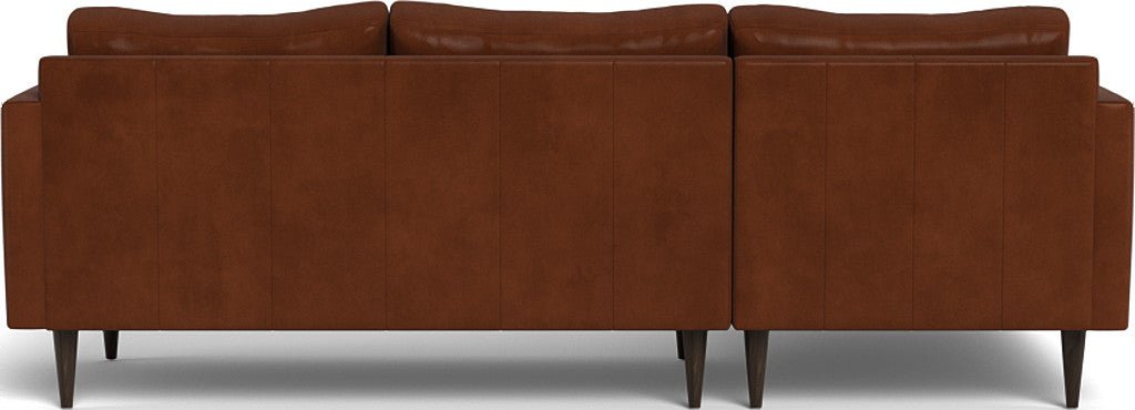 Wallace 98" Leather Untufted Left Chaise Sectional - Ever-Last Leverage