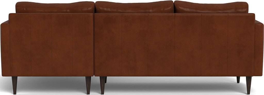 Wallace 98" Leather Untufted Right Chaise Sectional - Ever-Last Leverage