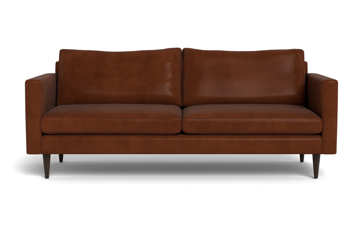 Wallace 85" Leather Untufted Sofa - Ever-Last Leverage