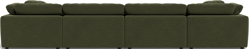 Fluffy 178" 4 Piece Sectional W/Double Otto - Elliot Avocado