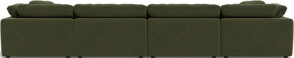 Fluffy 178" 4 Piece Sectional W/Double Otto - Elliot Avocado