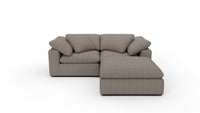 Fluffy DB 89" 2 Piece Sofa w/Otto - Cordova Eclipse