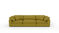 Fluffy DB 133.5" 3pc Sofa - Dream Apple