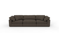 Fluffy DB 133.5" 3pc Sofa - Dream Chocolate