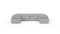 Fluffy DB 178" 4 Corner U Sectional - Dream Dove