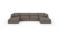 Fluffy DB 178" 4 Piece Sectional W/Double Otto - Cordova Eclipse