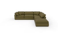 Fluffy 133.5" 4 Piece Sectional w/Otto - Amigo II Garden