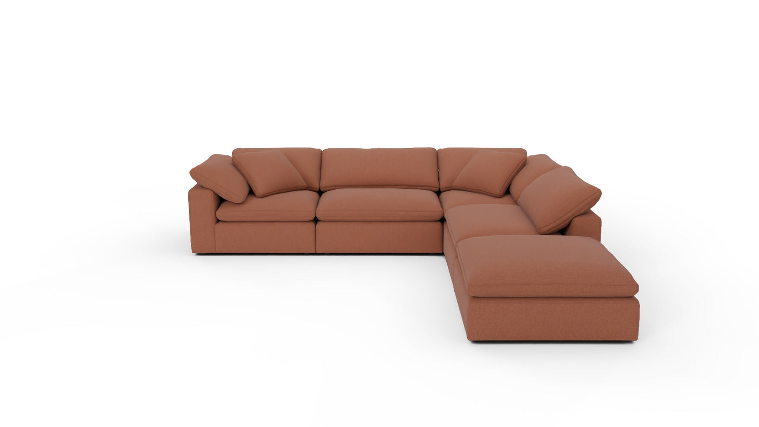 Fluffy DB 133.5" 4 Piece Sectional w/Otto -