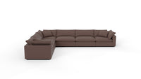 Fluffy 178" 6 Piece Large Corner Sectional - Amigo II Dusk