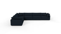 Fluffy 178" 6 Piece Large Corner Sectional - Curious Eclipse