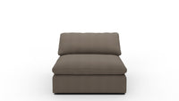 Fluffy Armless Chair - Dream Chocolate