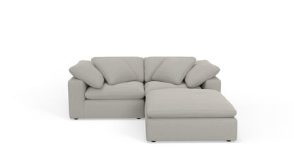 Fluffy 89" 2 Piece Sofa w/Otto - Bloke Cotton
