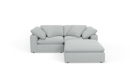 Fluffy 89" 2 Piece Sofa w/Otto - Bloke Snow