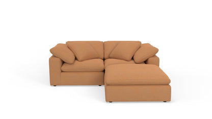 Fluffy 89" 2 Piece Sofa w/Otto - Nepal Clay