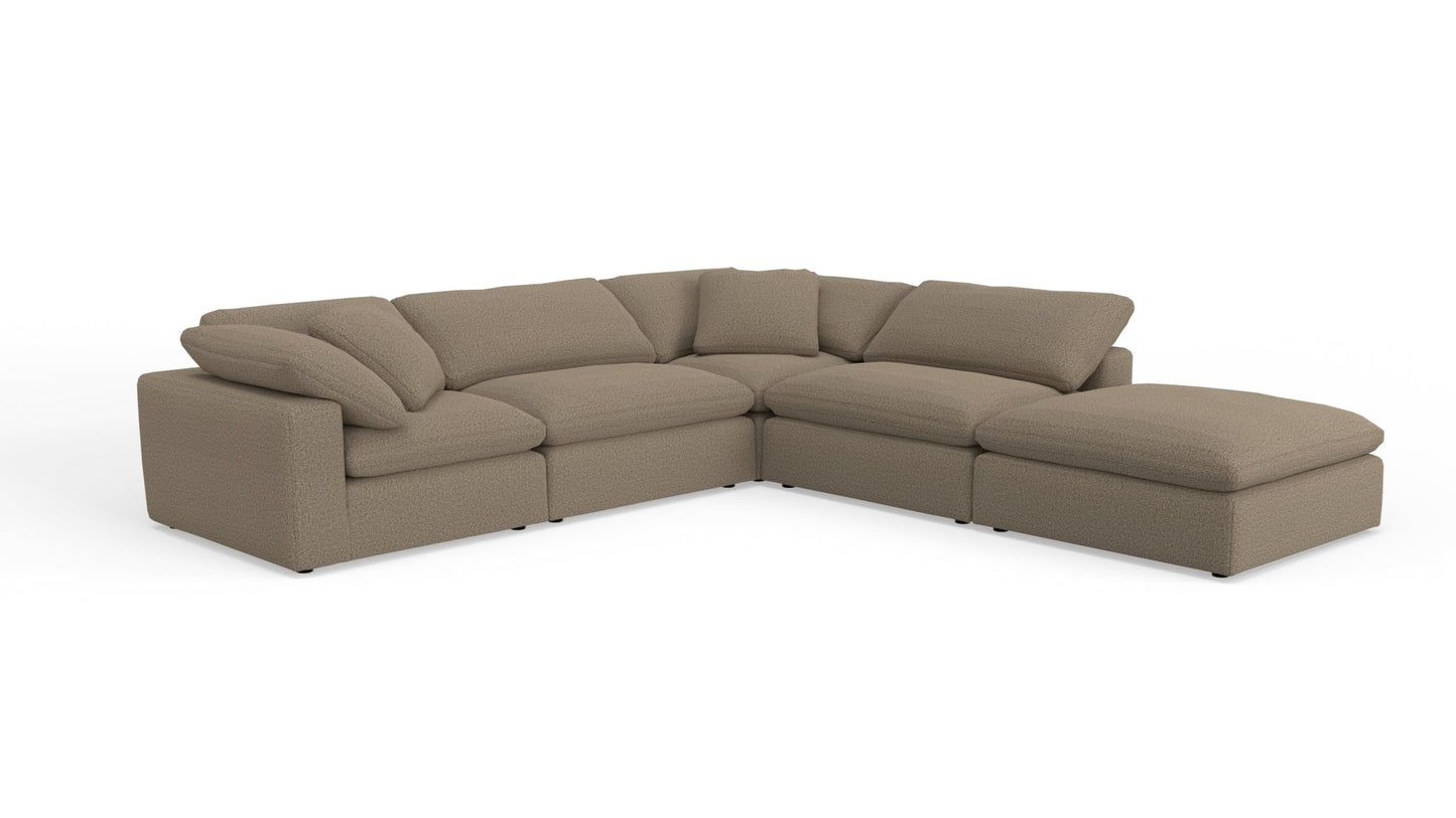 Fluffy 133.5" 4 Piece Sectional w/Otto - Celine Cub