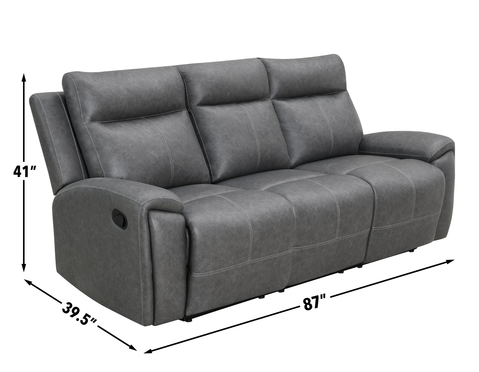 Gavin Reclining Sofa with Drop-Down Console -