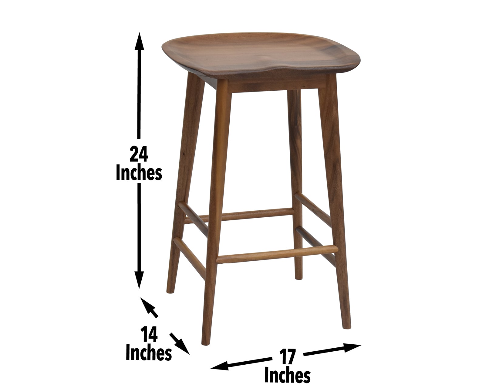 Hilda 24" Counter Stools (pr) - Natural