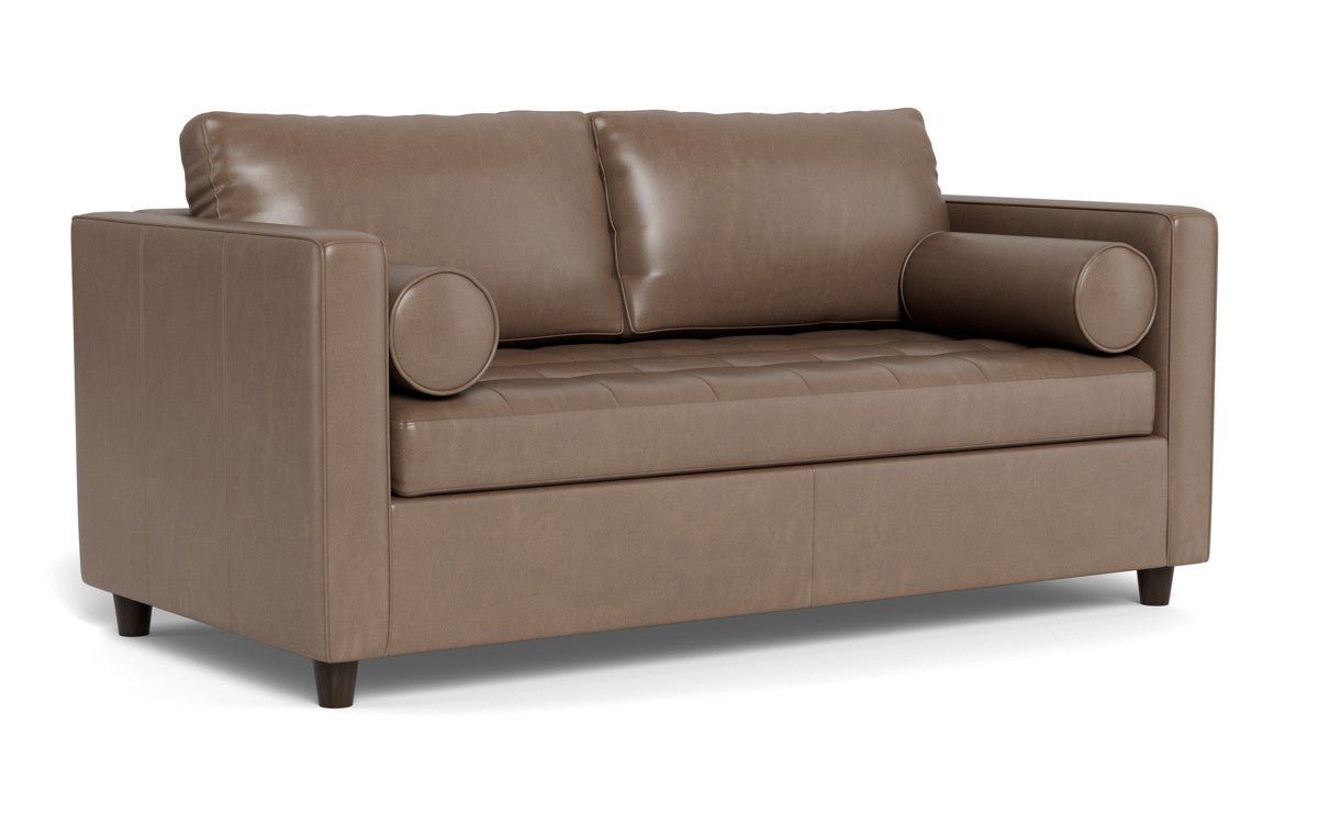 Ladybird 54" Leather Twin Sleeper Chair -