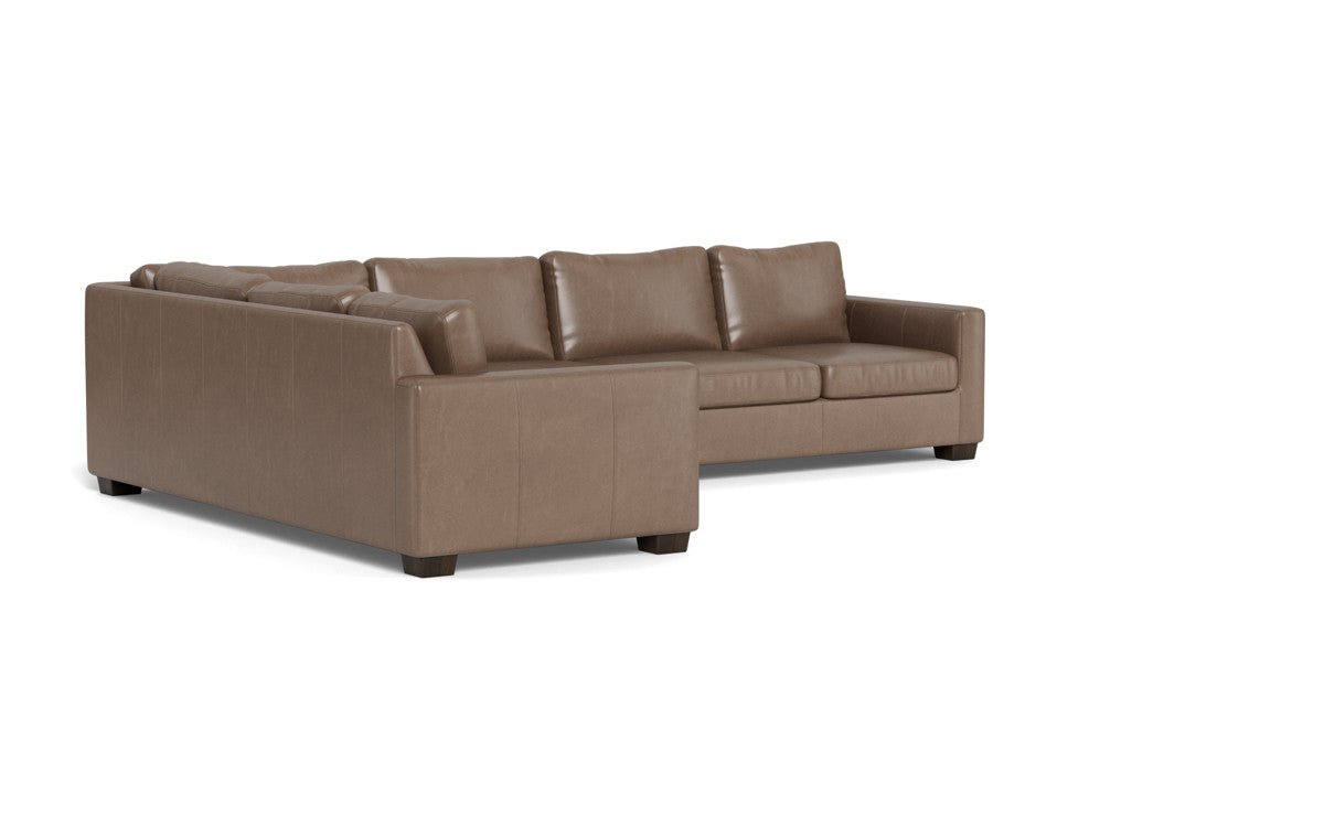 Track 121" Leather Left Corner Sectional With Raf Sleeper Sectional - Ever-Last Leverage