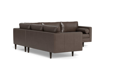 Ladybird 103" Leather Corner Sectional - Hudson Iron