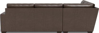 Mas Mesa 127" Deep Leather Corner Sectional - Hudson Iron