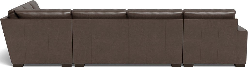 Mas Mesa 162" Deep Leather Corner Sectionals w. Left Chaise - Hudson Iron