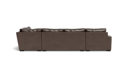 Mesa 156" Leather Corner Sectionals w. Left Chaise - Hudson Iron