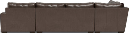 Mas Mesa 162" Deep Leather Corner Sectionals w. Right Chaise - Hudson Iron