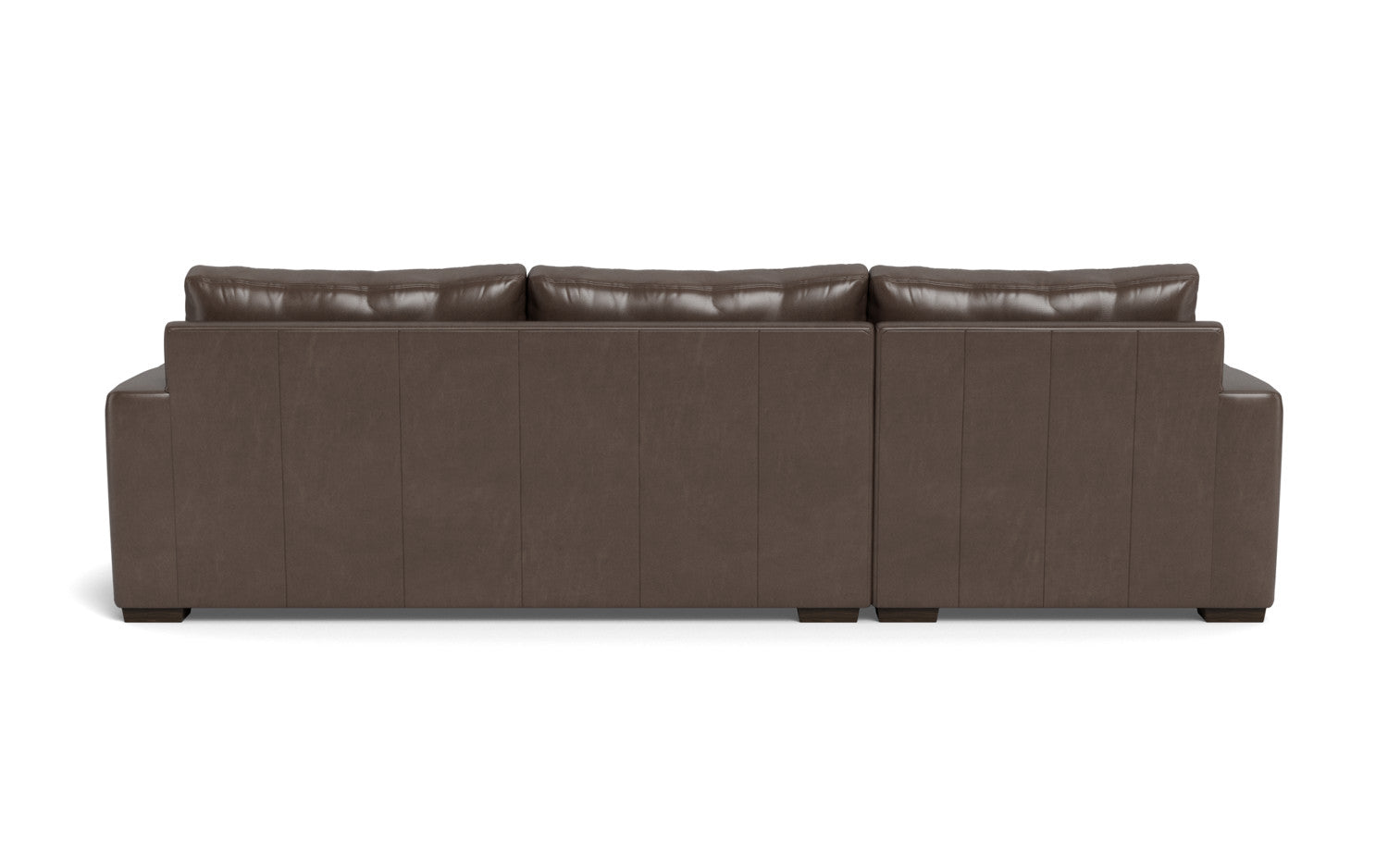 Mesa 123" Leather Left Chaise Sectional - Hudson Iron