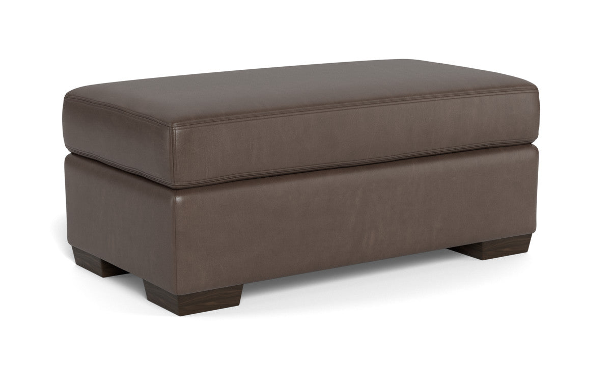 Mas Mesa Leather Ottoman - Hudson Iron
