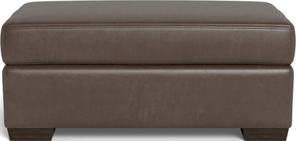 Mas Mesa Leather Ottoman - Hudson Iron