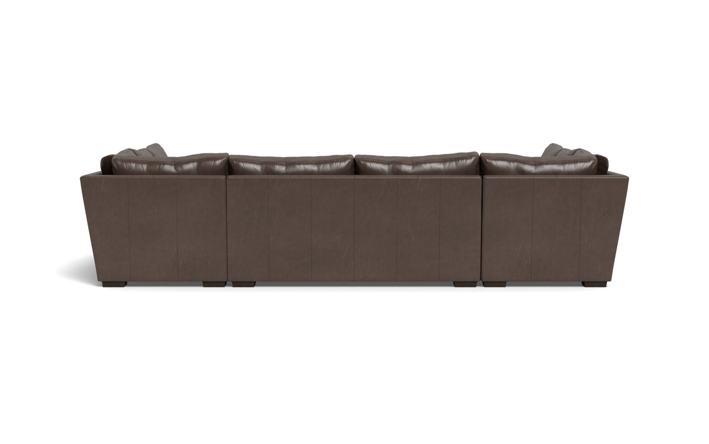 Mesa 154" Leather Condo U Sectional - Hudson Iron